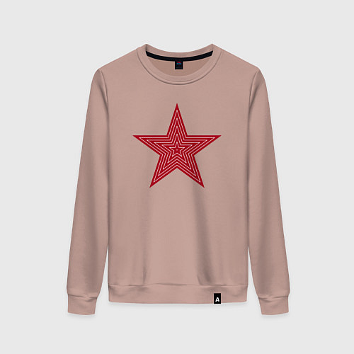 Женский свитшот USSR red star / Пыльно-розовый – фото 1