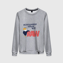 Женский свитшот Исходники наше всё raw