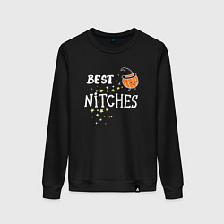 Свитшот хлопковый женский Best nitches, цвет: черный