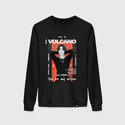 Свитшот хлопковый женский Stray kids Han volcano, цвет: черный