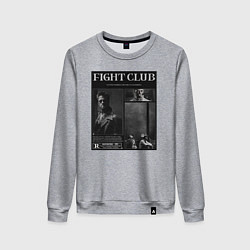 Женский свитшот Бойцовский клуб постер