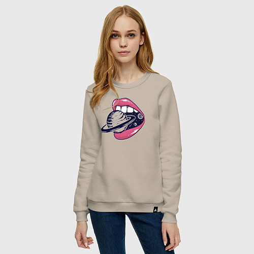 Женский свитшот Вкус Сатурна / Миндальный – фото 3