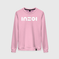 Свитшот хлопковый женский Inzoi logo, цвет: светло-розовый