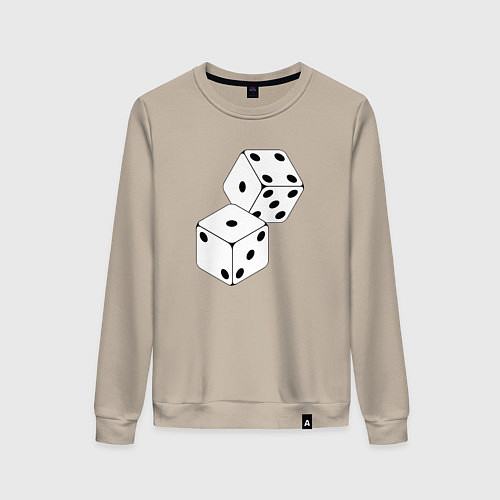 Женский свитшот Азарт на грани / Миндальный – фото 1