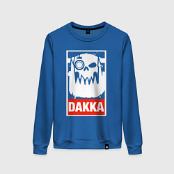 Свитшот хлопковый женский Warhammer Dakka, цвет: синий