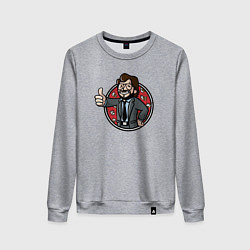 Женский свитшот Крутой профессор