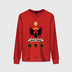 Свитшот хлопковый женский Blood angels Warhammer 40k, цвет: красный