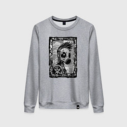 Женский свитшот Gasmask punk society
