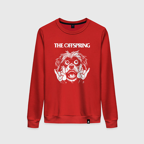 Женский свитшот The Offspring rock dog / Красный – фото 1