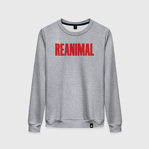 Женский свитшот Reanimal logo / Меланж – фото 1