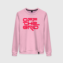 Женский свитшот Off the grid logo