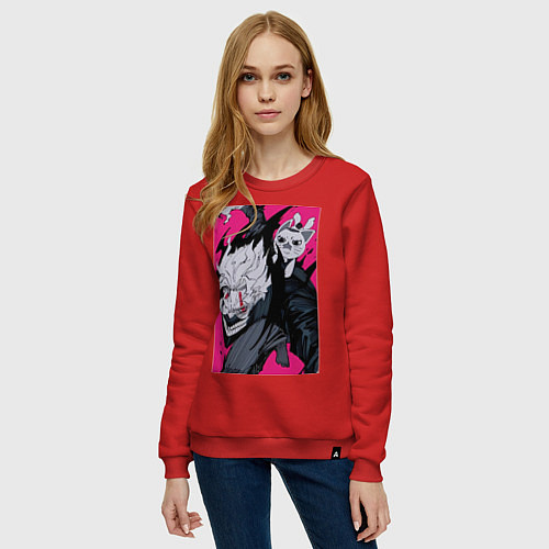Женский свитшот Дандадан Кэн Такакура / Красный – фото 3