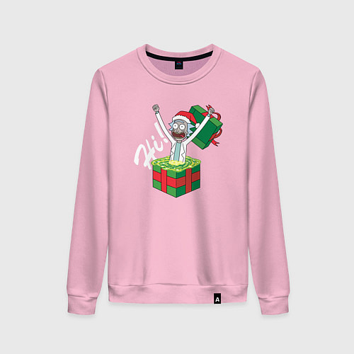 Женский свитшот Рик лучший подарок / Светло-розовый – фото 1
