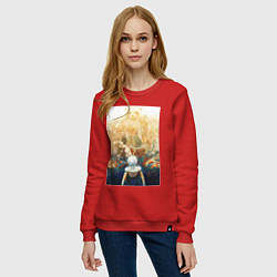 Свитшот хлопковый женский Для тебя Бессмертный Фуши Джоан, цвет: красный — фото 2