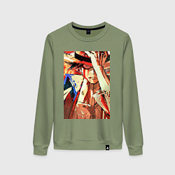 Женский свитшот Ван-Пис Луффи Монки арт