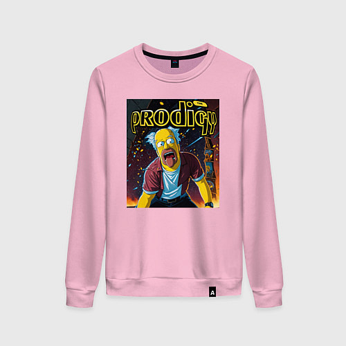 Женский свитшот Prodigy by Homer Simpson / Светло-розовый – фото 1