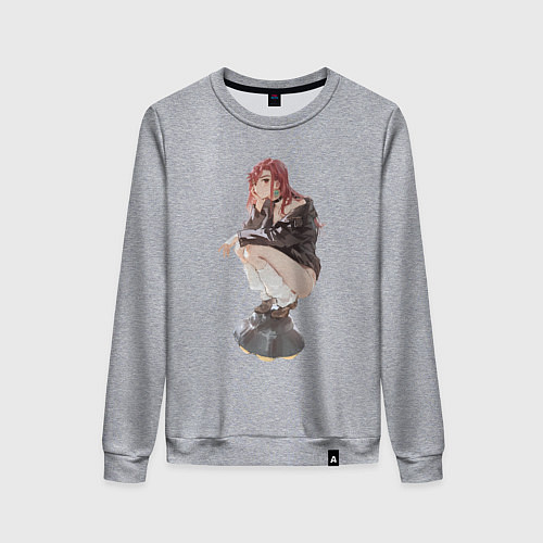 Женский свитшот Момо Аясэ НЛО / Меланж – фото 1