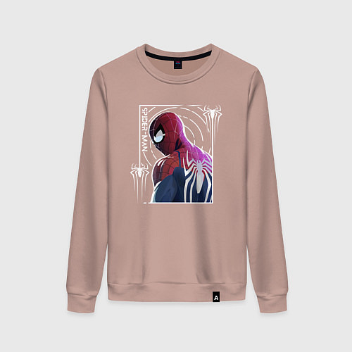 Женский свитшот Spider-man / Пыльно-розовый – фото 1