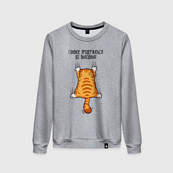 Женский свитшот Главное - продержаться до выходных