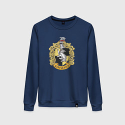 Женский свитшот Hufflepuff факультет университета Хогвартс с барсу