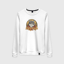 Женский свитшот Осенний логотип с волком