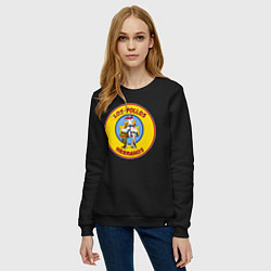 Свитшот хлопковый женский Los Pollos hermanos Breaking bad, цвет: черный — фото 2