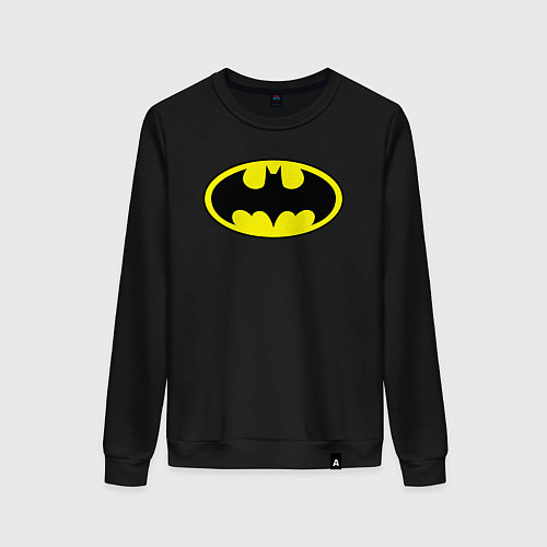 Женский свитшот Batman logo / Черный – фото 1