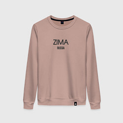 Свитшот хлопковый женский Zima, цвет: пыльно-розовый