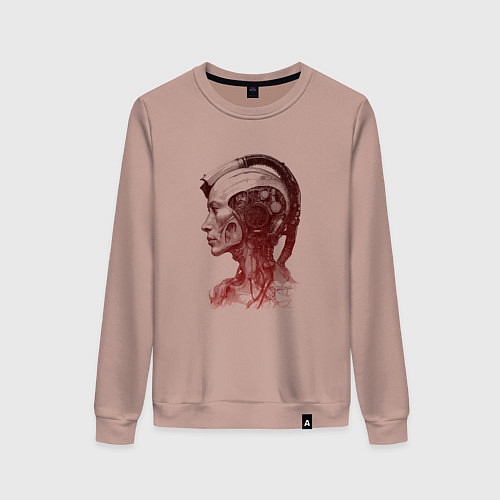 Женский свитшот Биокибернетический киборг / Пыльно-розовый – фото 1