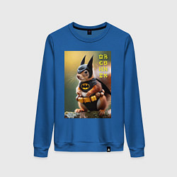 Свитшот хлопковый женский Bat squirrel - oreshnik meme, цвет: синий