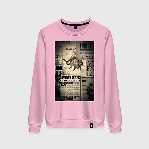 Женский свитшот Важные новости / Светло-розовый – фото 1