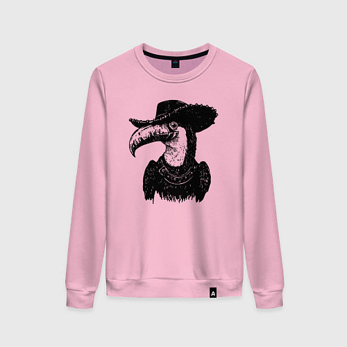 Женский свитшот Тукан ковбой / Светло-розовый – фото 1