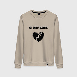 Женский свитшот Not saint valentine