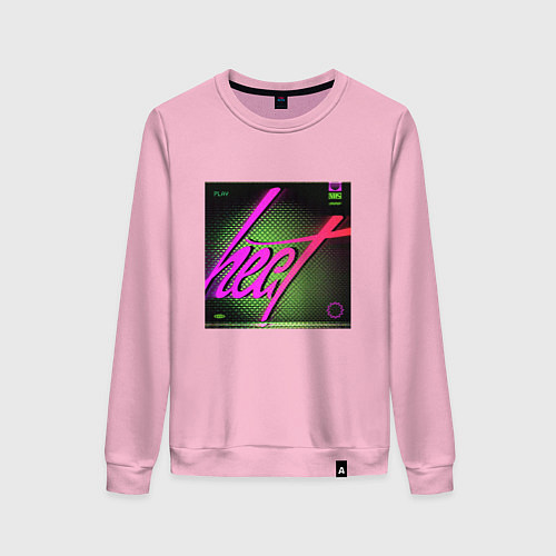 Женский свитшот Тепло VHS / Светло-розовый – фото 1