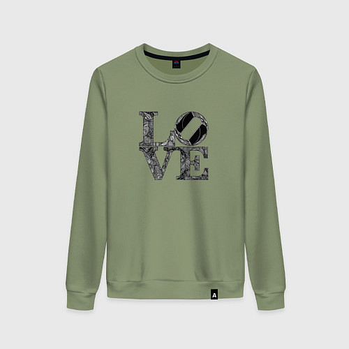 Женский свитшот L o v e / Авокадо – фото 1
