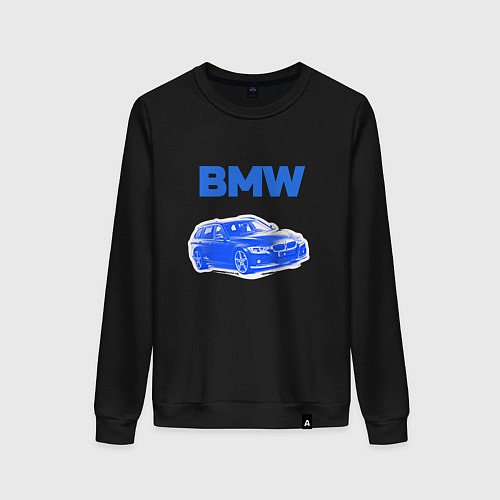 Женский свитшот Blue bmw / Черный – фото 1