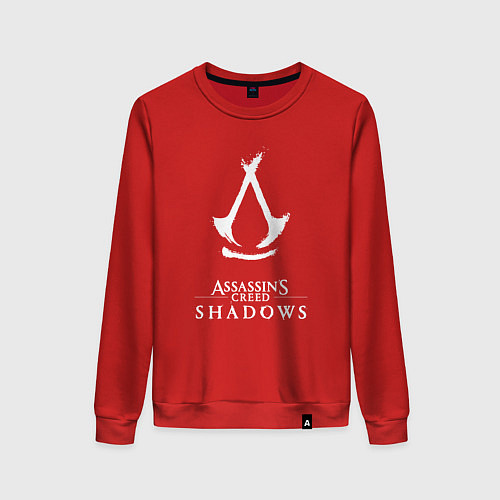 Женский свитшот Assassins creed - shadows white / Красный – фото 1