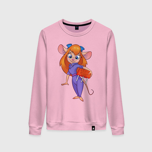 Женский свитшот Rescue rangers - Gadget Hackwrench / Светло-розовый – фото 1