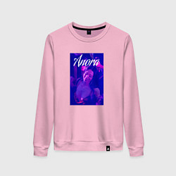 Свитшот хлопковый женский Anora, цвет: светло-розовый