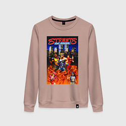 Женский свитшот Streets of rage - bare knuckle