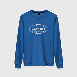 Свитшот хлопковый женский Корпорация Lumon, цвет: синий