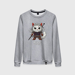 Женский свитшот Котьмак никак не научитесь