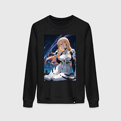 Свитшот хлопковый женский Marin kitagawa косплей Евангелиона, цвет: черный