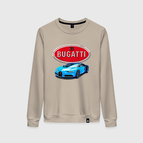 Женский свитшот Bugatti - motorsport / Миндальный – фото 1