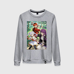 Свитшот хлопковый женский Фрирен, Ферн и Штарк, цвет: меланж