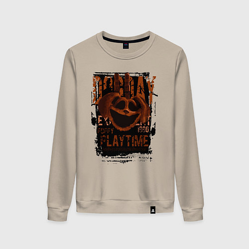 Женский свитшот Пеклопёс DogDay из Poppy Playtime / Миндальный – фото 1