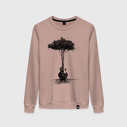 Женский свитшот Гитарное дерево