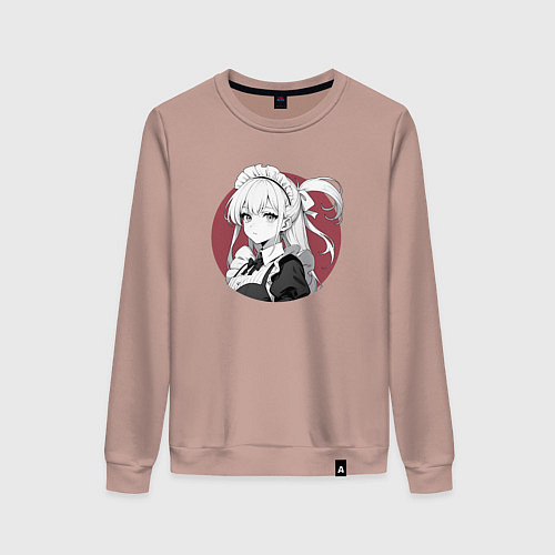 Женский свитшот Ретро горничная служанка / Пыльно-розовый – фото 1