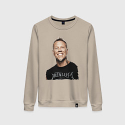 Женский свитшот James Alan Hetfield - Metallica leader