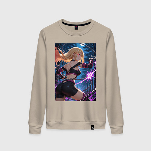 Женский свитшот Марин Китагава косплей Fate stay night / Миндальный – фото 1